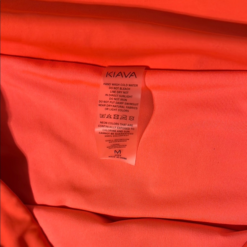 KIAVA Solid Citrus Swim Skort - Picture 2 of 5